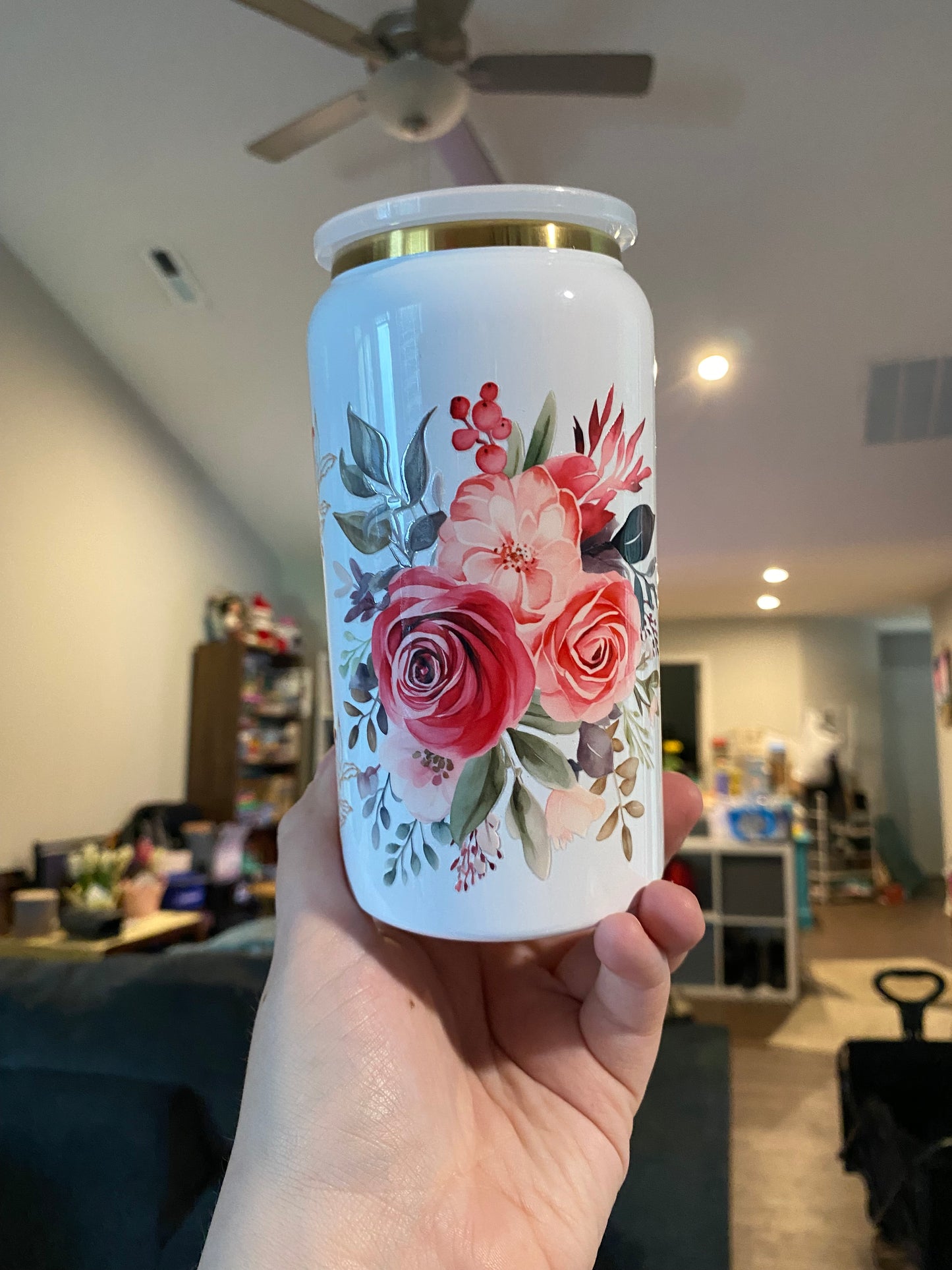 Mom Floral Stainless Steel