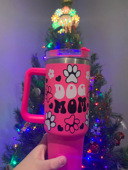 Pink Dog Mom 40 oz