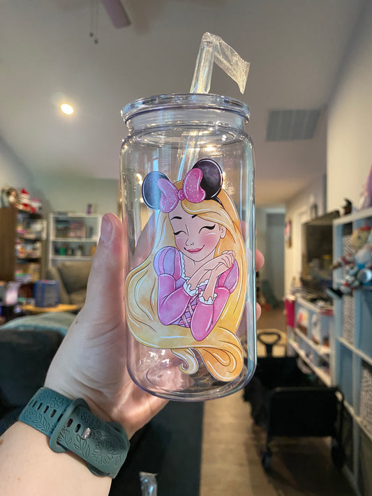 Long Hair Princess  Plastic Libbey
