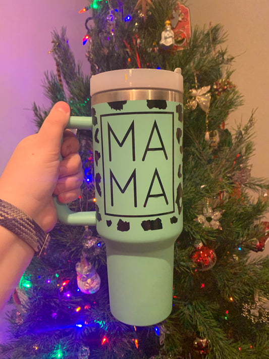 Mama on Teal 40 oz