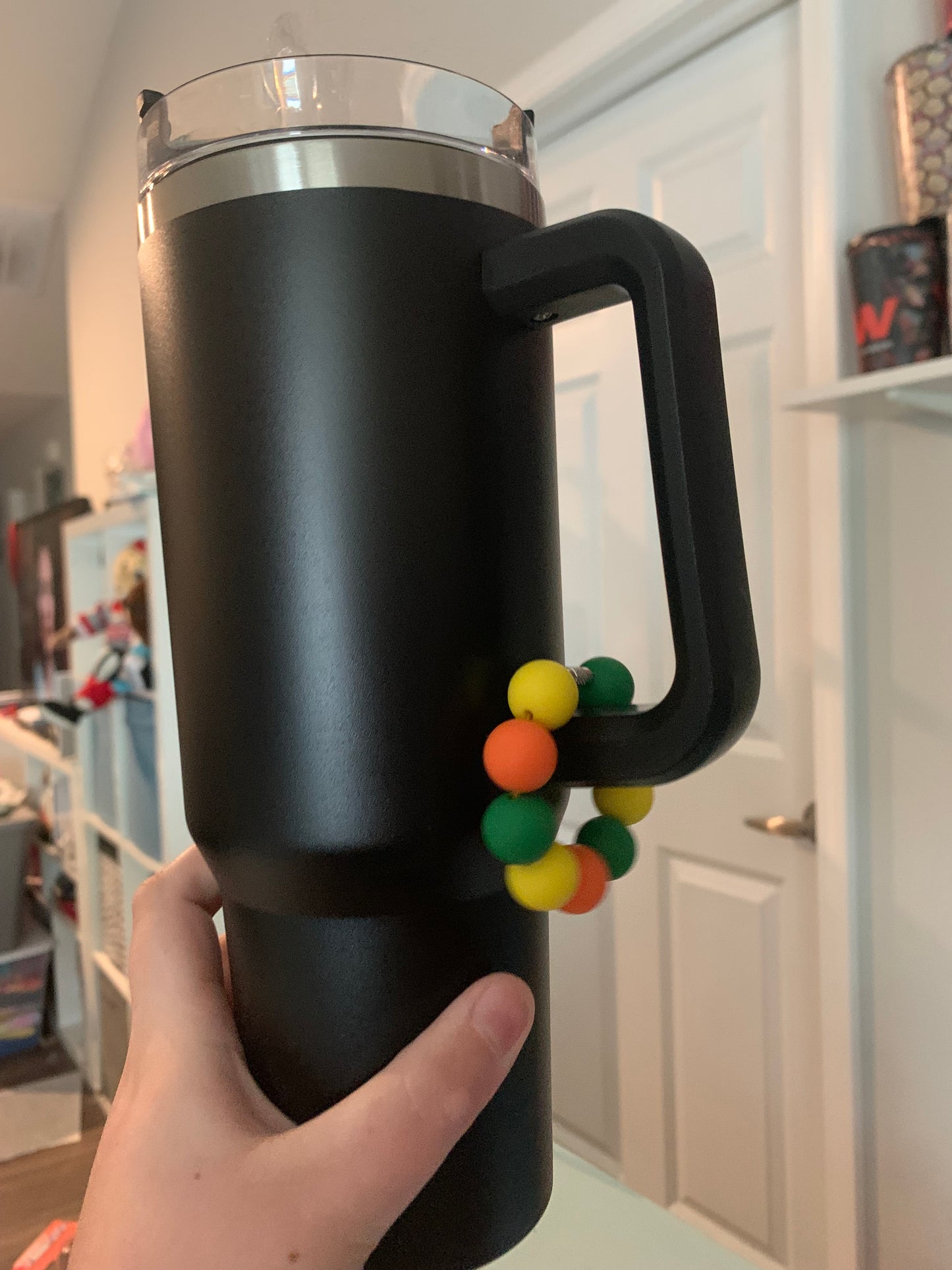 Green, Orange, and Yellow Cup Charm