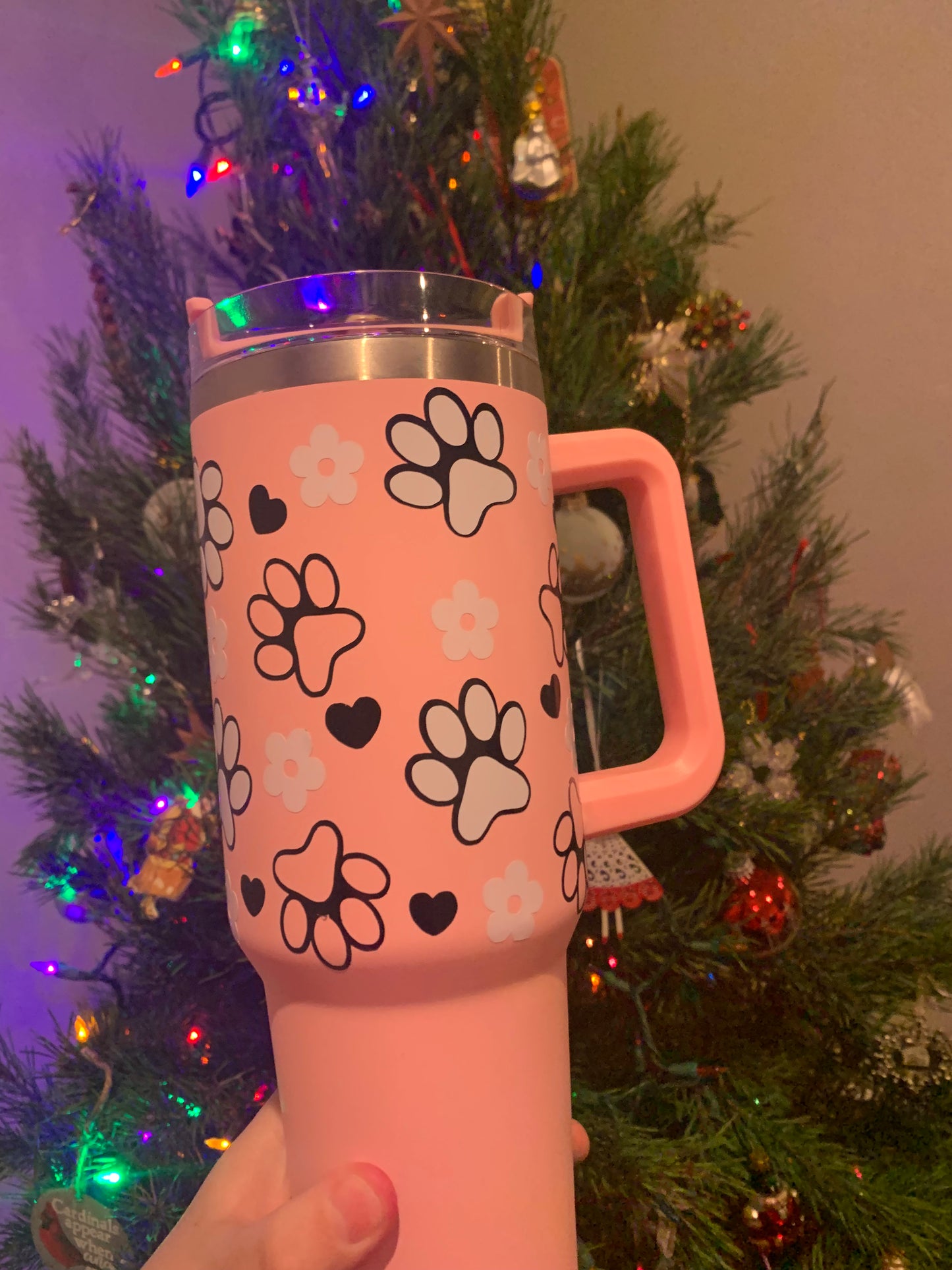 Light Pink Dog Mom 40 oz