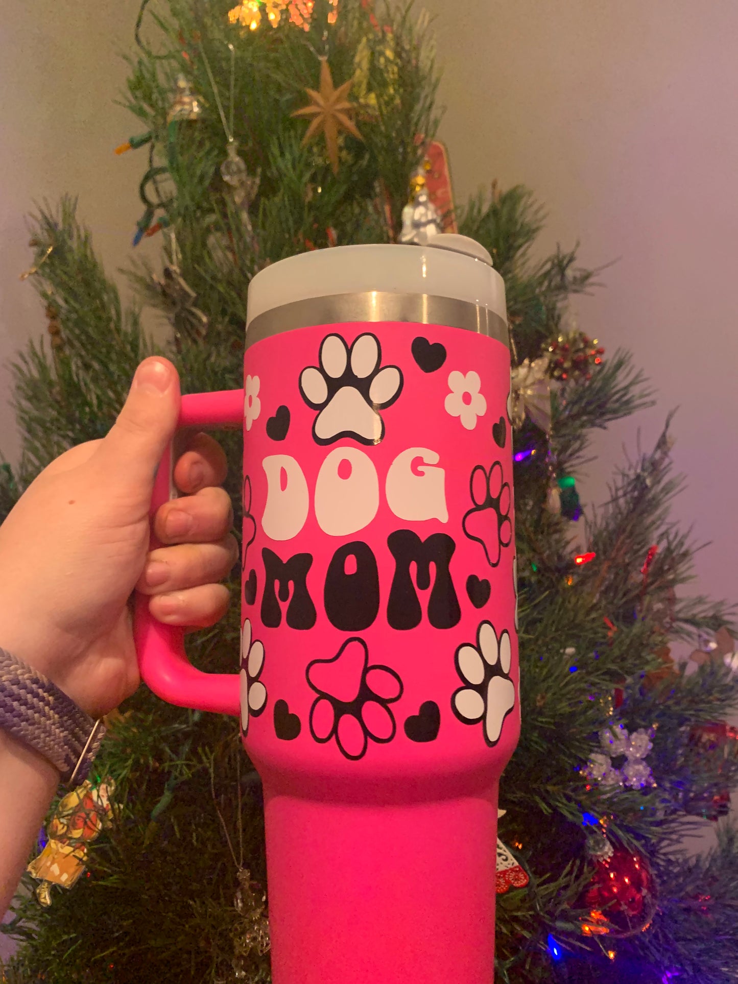 Pink Dog Mom 40 oz