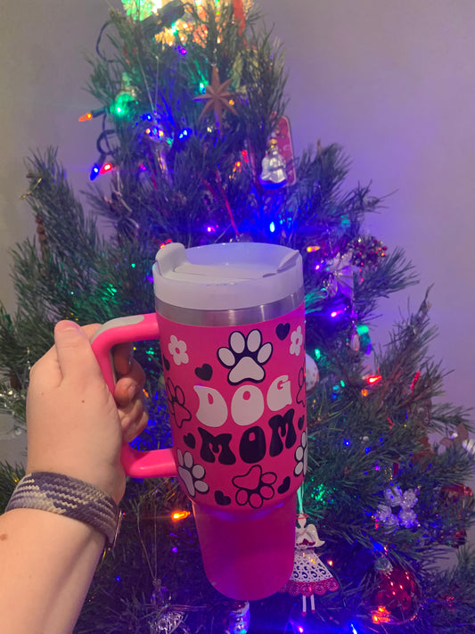 Pink Dog Mom 40 oz