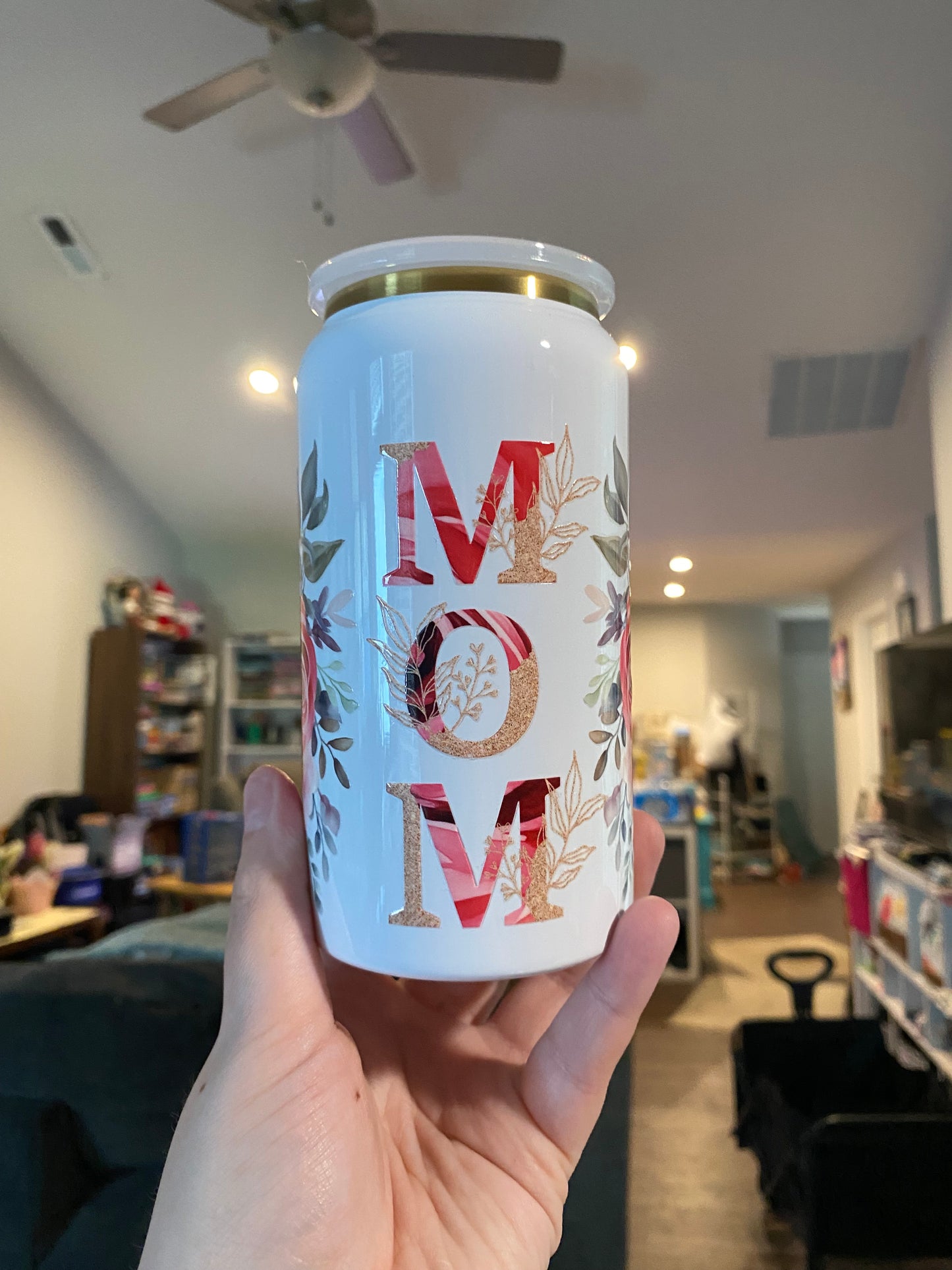 Mom Floral Stainless Steel