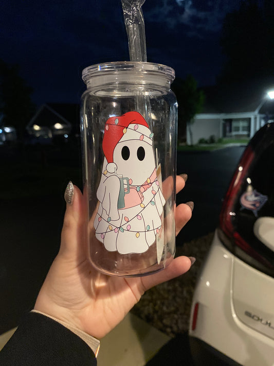 Christmas Ghost and Cup Plastic Libbey (Copy)