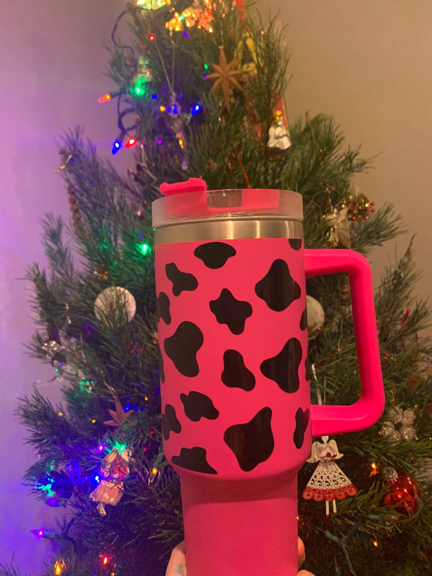 Cow on Hot Pink 40 oz