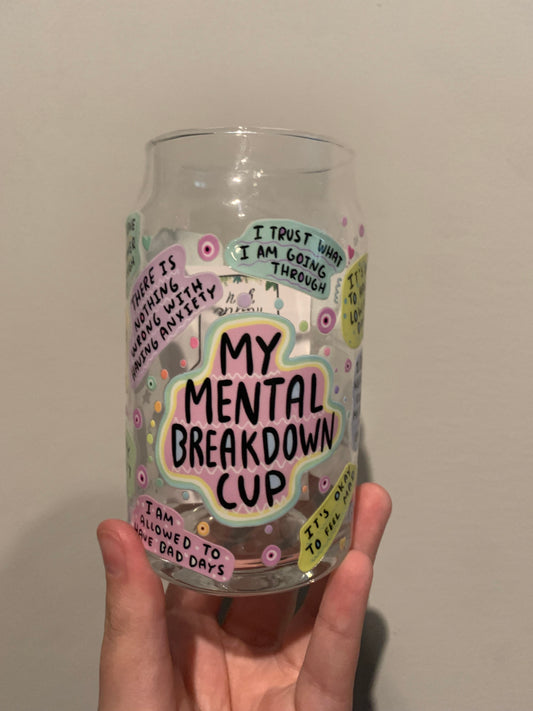 Mental Breakdown Libbey 16 oz