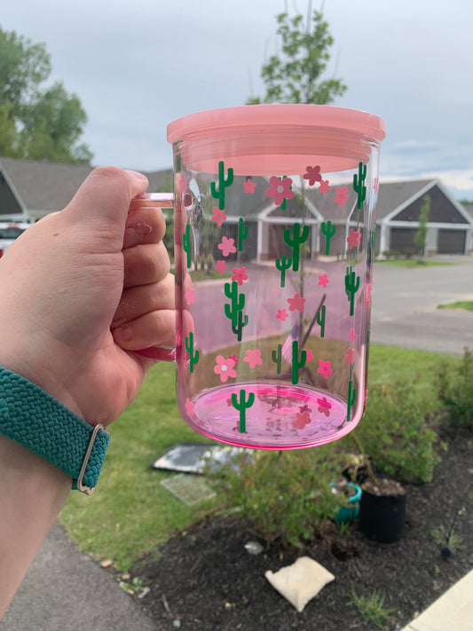 Cactus Glass Mug