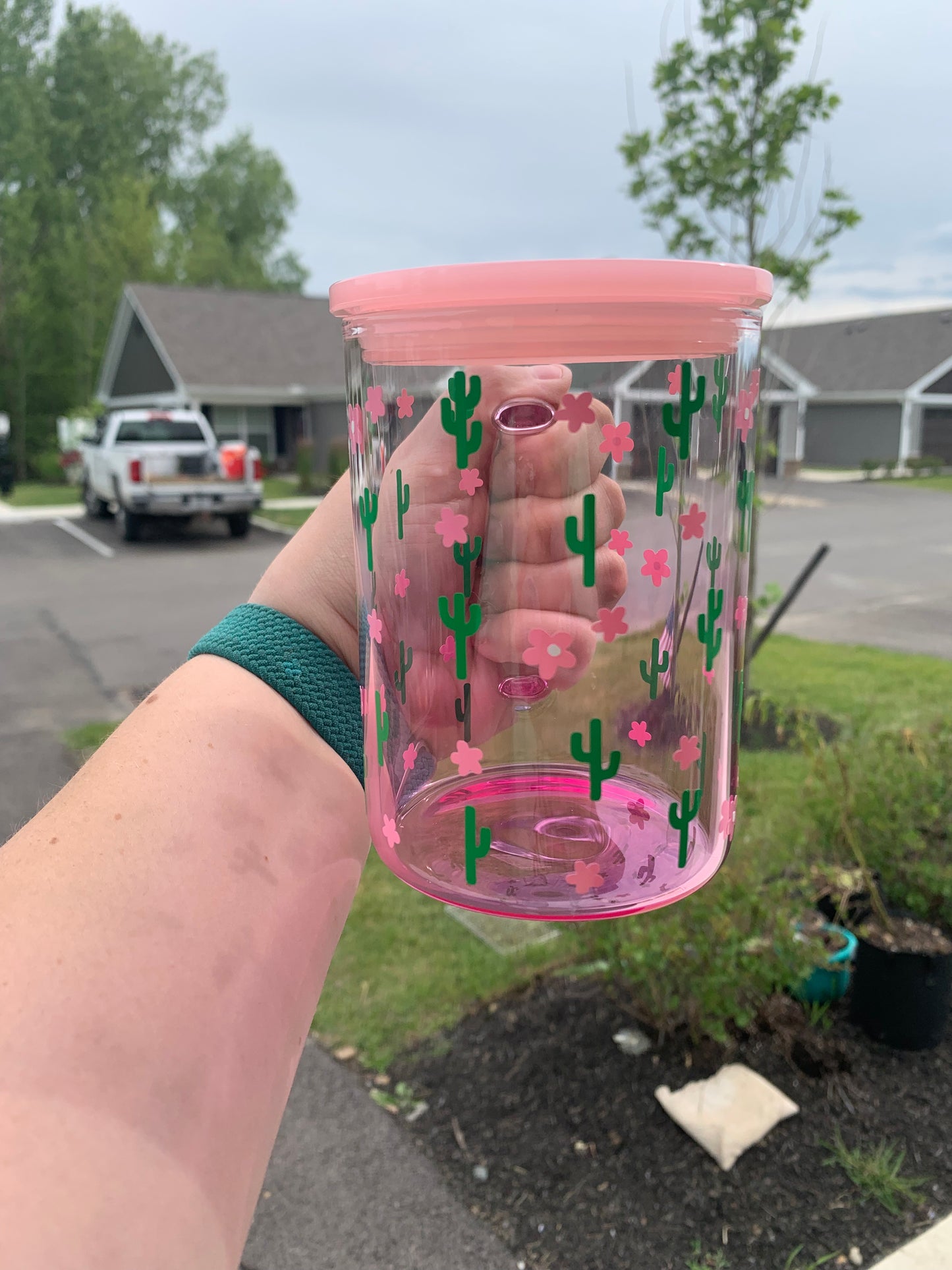 Cactus Glass Mug