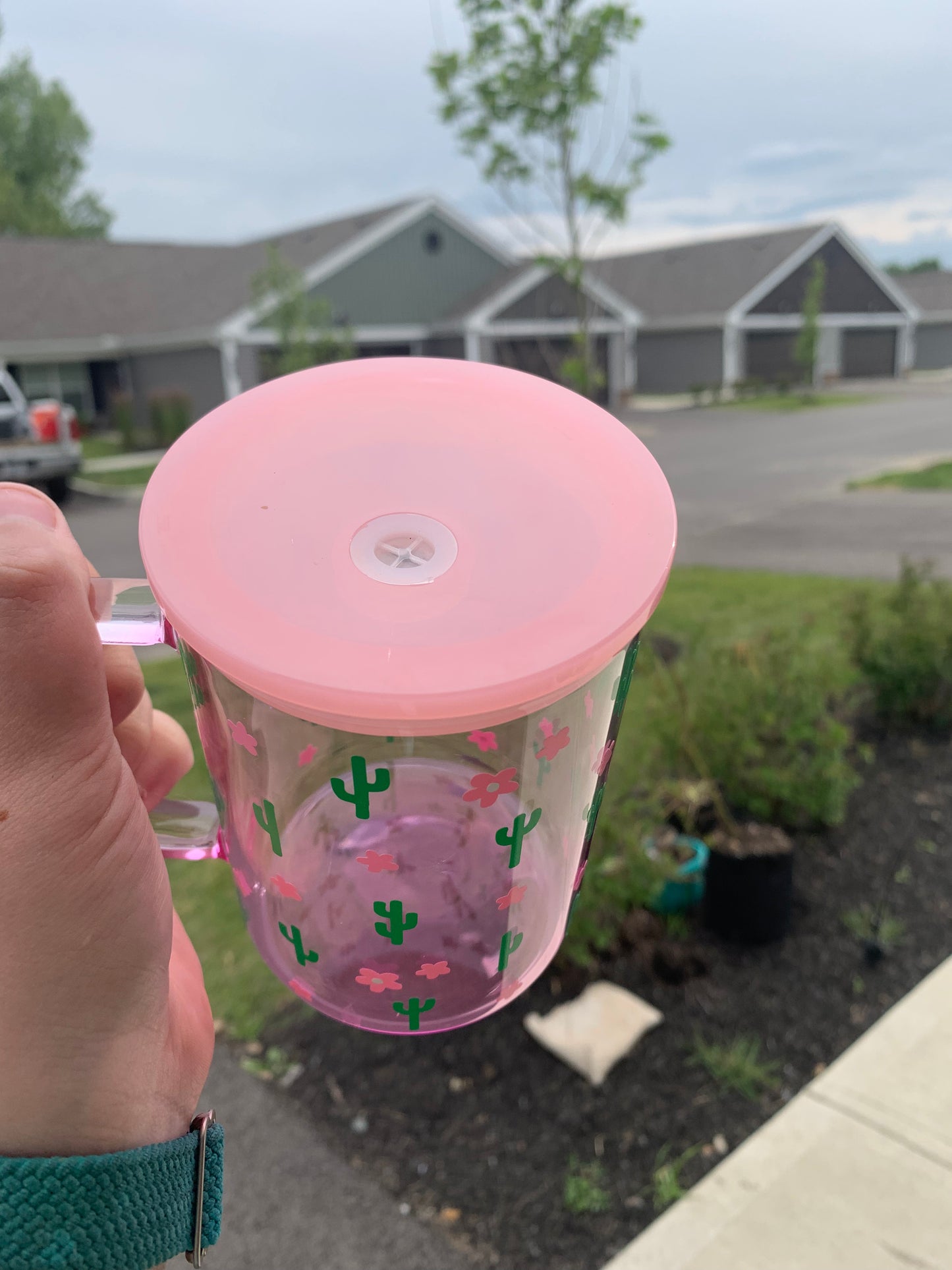 Cactus Glass Mug