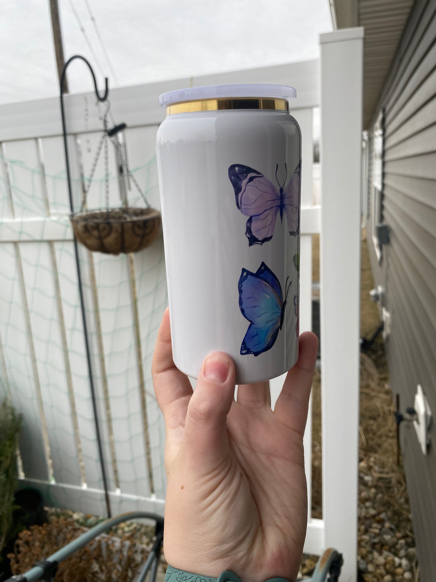 Colorful Butterfly Stainless Steel