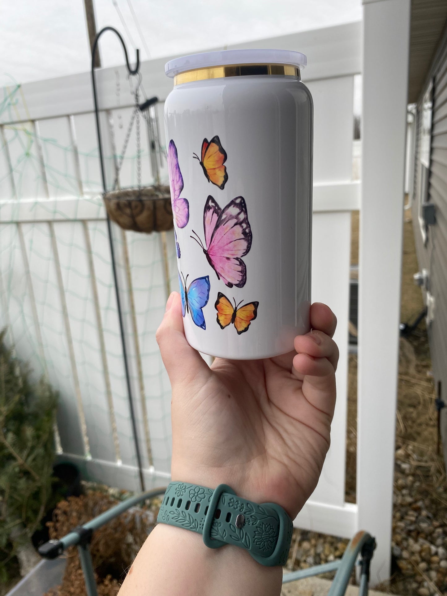 Colorful Butterfly Stainless Steel