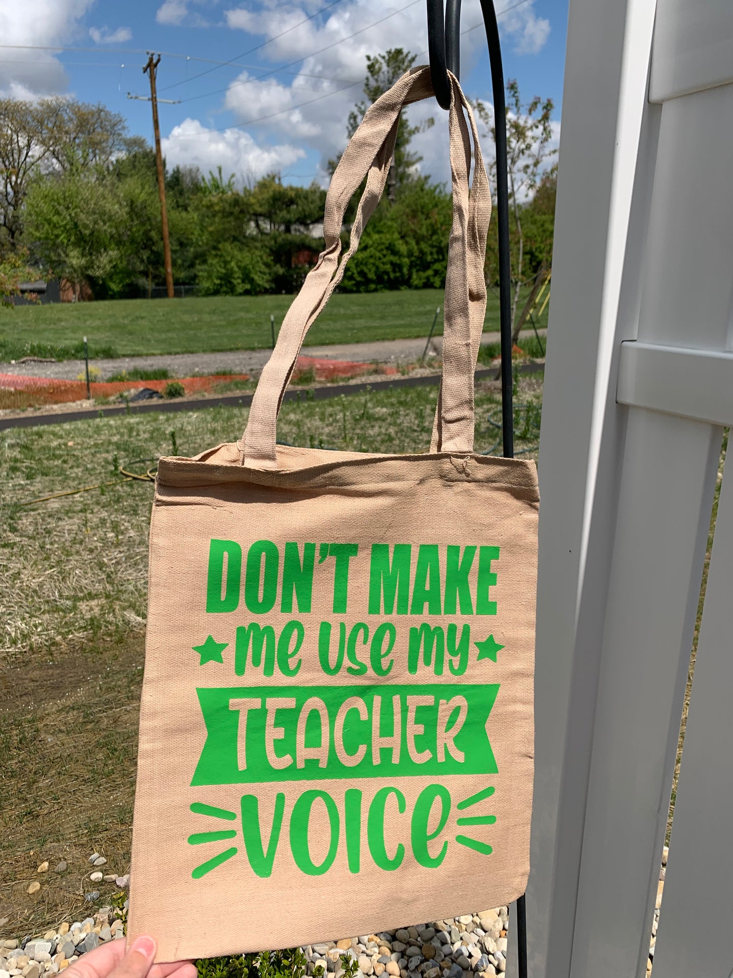 Teacher Voice Canvas Bag