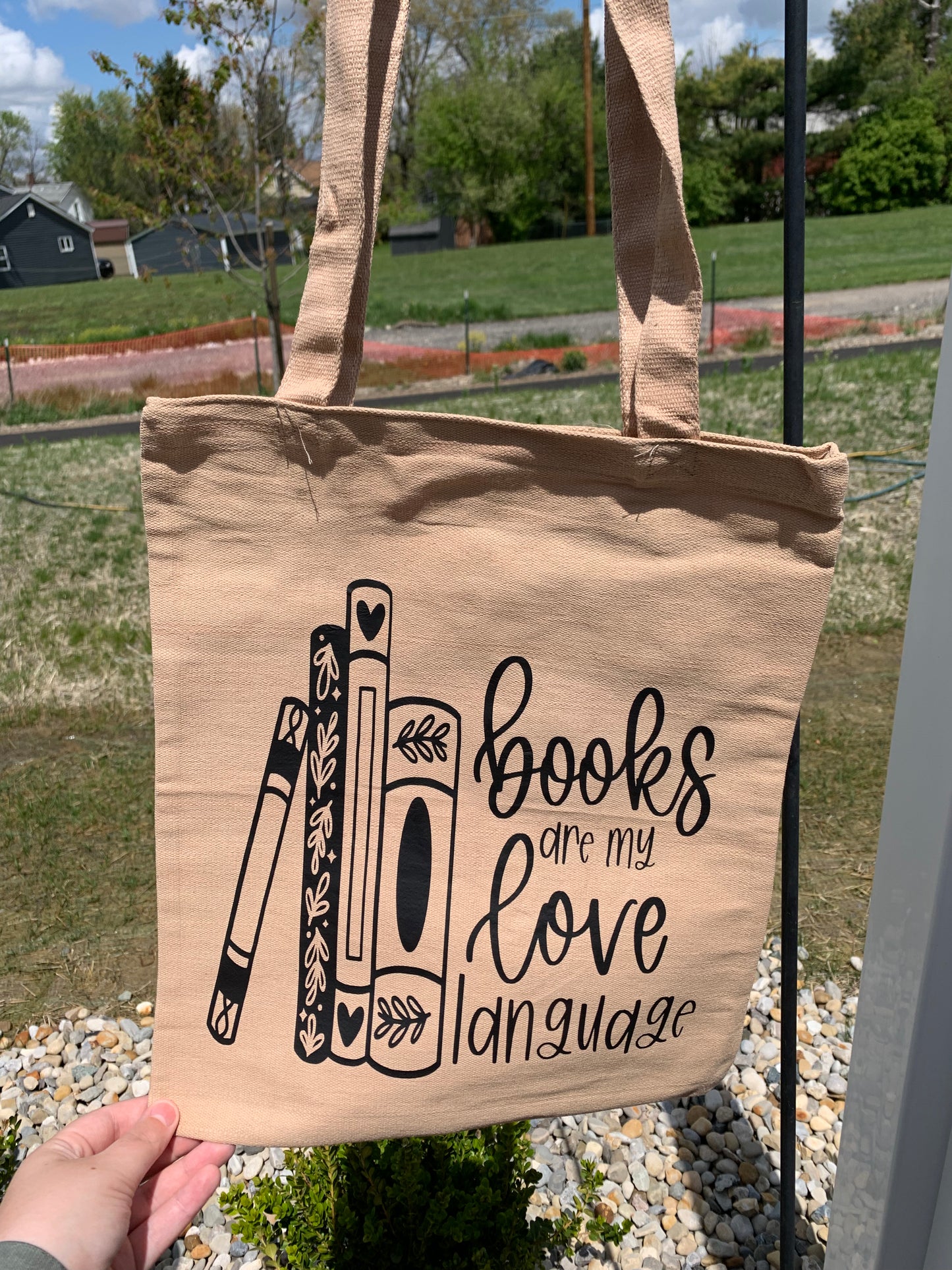 Books are my Love Language Canvas Bag