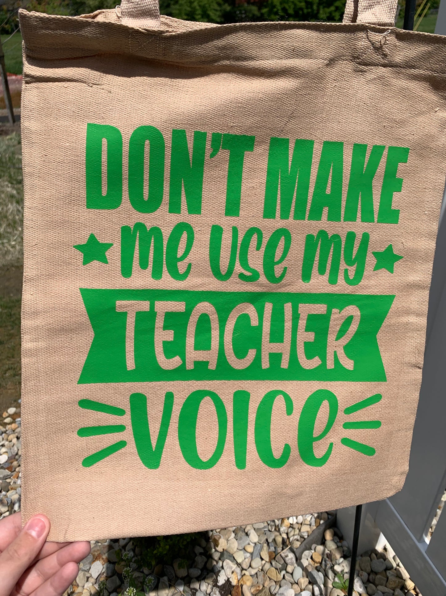 Teacher Voice Canvas Bag