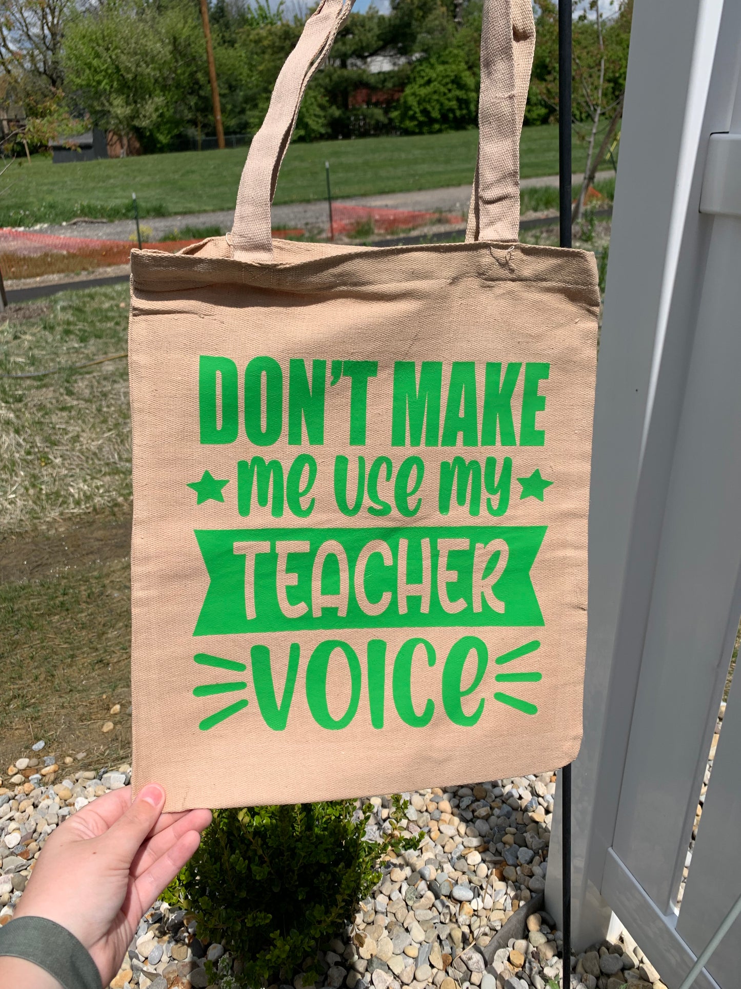 Teacher Voice Canvas Bag