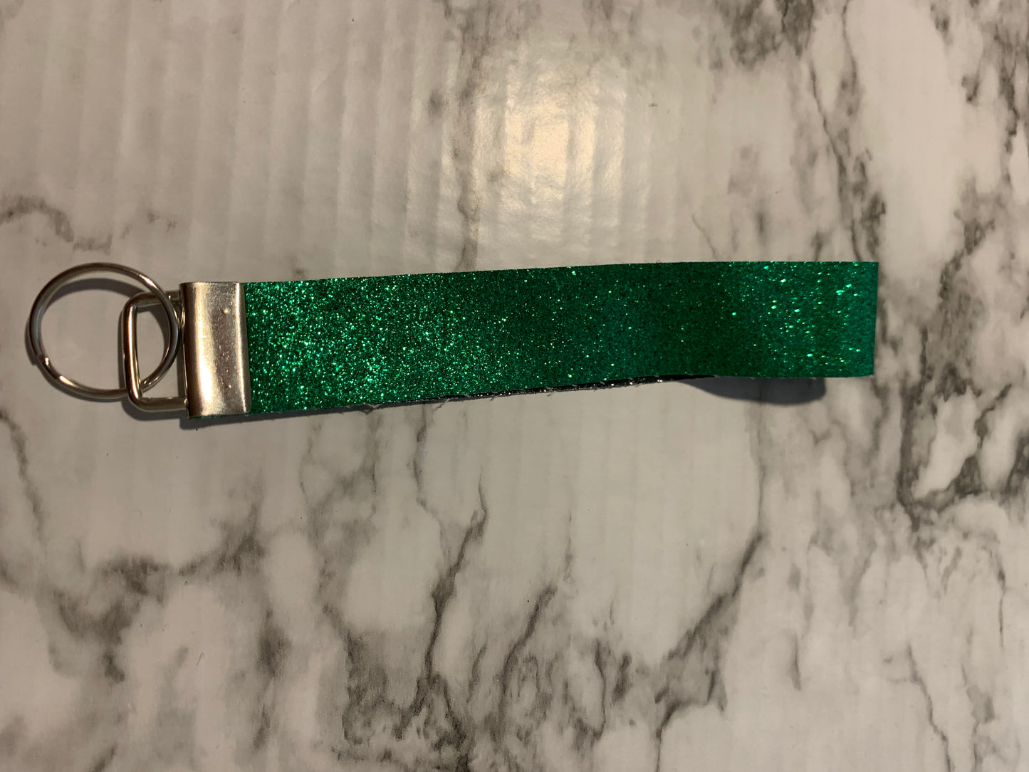Green Glitter Wristlet