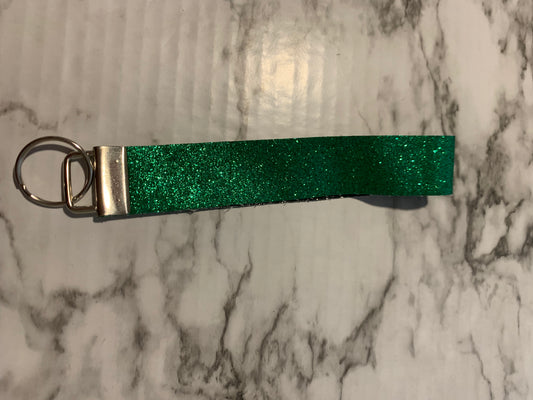 Green Glitter Wristlet